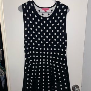 Black polka dot Betsey Johnson Dress
